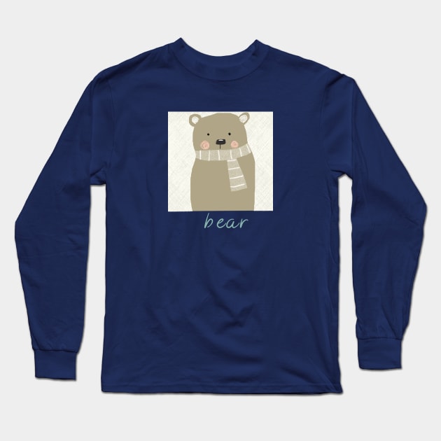 Burr bear Long Sleeve T-Shirt by tfinn